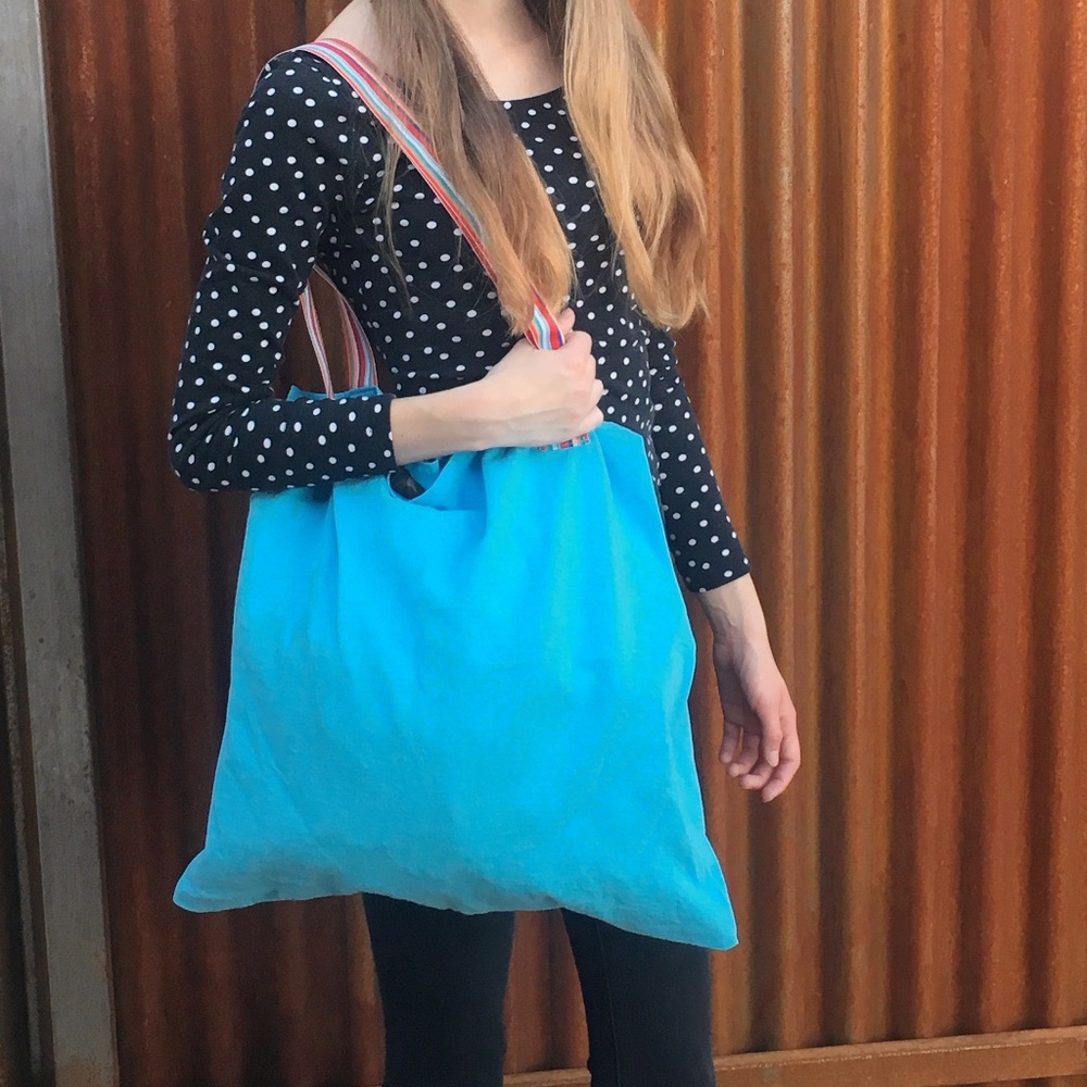 Ucpcyled Light Blue Market Bag